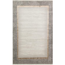 Eko Rugs Eko Halı Lisbon New Ls 06 Cream Gold Parlak Dokulu Modern Desenli Renkli Metalik Işıltılı Makine Halısı
