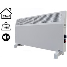 Elektrokonfor Konvektör 2000W Manuel Elektrikli Isıtıcı Ec Beyaz