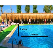 My Family Hasır Püskül Otu Saçaklı Ot Dekoratif Amaçlı Kullanılır 1 Metre x 2 Metre