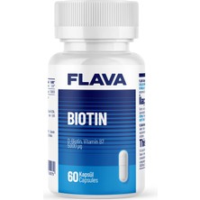 FLAVA BİOTİN 5000mcg - 60 Kapsül