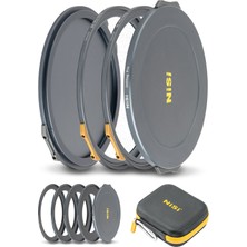 Nisi - Jetmag Pro 82MAG Black Mist Kit, Pro Mist 1/4 ve 1/8 Filtreli Manyetik Lens Filtre Kiti, Su Geçirmez Nano Kaplamalı, Adaptörlü (67MM/72MM/77MM/82MM), Koruma Kapakları ve 7 Cepli Caddy Kılıfı