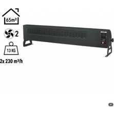 Elektrokonfor Vortex 6000W Monofaze Elektrikli Fanlı Isıtıcı  Füme