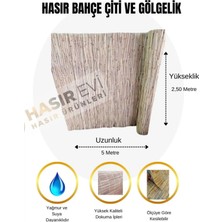 My Family 2,5 Metre x 5 Metre Hasır Bahçe Çiti Gölgelik ve Dekorasyon