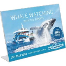 Arte Display L Tipi Yatay A3 Pleksi Masaüstü Şeffaf Föylük Broşürlük Fiyatlık 5li Paket