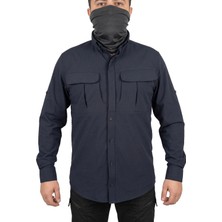 Mysia Outdoor Trekking Gömlek Lacivert Outdoor Tactical Koruma Gömleği Likralı