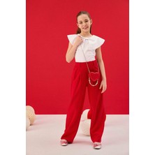 DeFacto Wide Leg Geniş Paça Pantolon Kız Çocuk H0146A826SM
