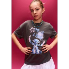 DeFacto %100 Pamuk Disney Lilo & Stitch Tişört Kız Çocuk H0724A826SM