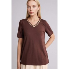 DeFacto Regular Fit V Yaka Kısa Kollu Tişört F2770AX26SP