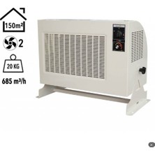 Elektrokonfor Pro 12.000W Trifaze Elektrikli Fanlı Isıtıcı Füme
