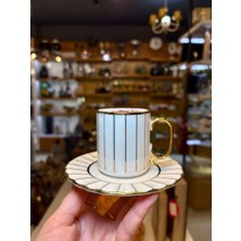 Acar Aısha Altın 6 Kişilik Türk Kahvesi Fincanı