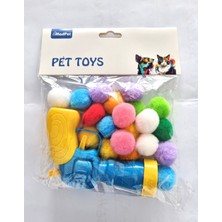 Mad Pet Minizoo Peluş Top Atan Interaltif Kedi Oyuncağı Tabanca ve 20 Peluş Top