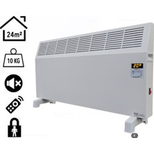 Elektrokonfor Konvektör 2000W Dijital Elektrikli Isıtıcı Beyaz