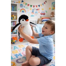 Şaşkın House Sevimli Penguen Peluş Oyuncak 35 cm Sevimli Penguen Yastık Oyun Arkadaşı & Uyku Arkadaşı Hediyelik
