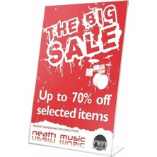 Arte Display L Tipi Dikey A3 Pleksi Masaüstü Şeffaf Föylük Broşürlük Fiyatlık 5li Paket