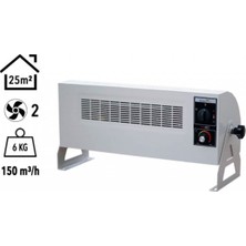 Elektrokonfor Vortex 2000W Monofaze Elektrikli Fanlı Isıtıcı Krem