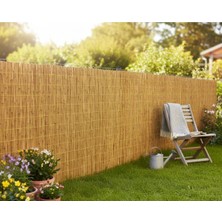 Doğal Kamış Hasır Çit – 1m x 3m | Bahçe Çiti & Balkon Çiti, Gölgelik, Rüzgar Koruyucu