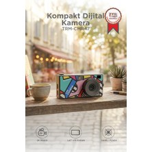 Torima Life Dijital Kamera Selfie Video Vlog Kamerası Mini Fotoğraf Makinesi CMR47 Siyah