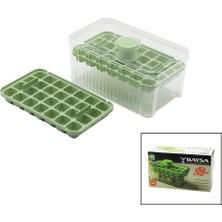 Pileli Store 28+28=56LI Küp Şekil Hazneli=mika Kristal Buzluk 2in1 Kapak Kulpu=kulp - Kulpa Bas=buz Düş�