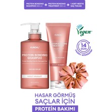 Yıpranmış Saçlara Protein Bakım Seti Kundal Protein Bonding Care Holiday Silk Glow Edition (Violet)