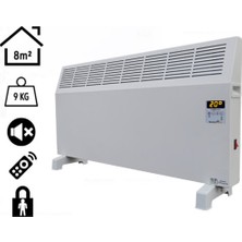 Ecoair Konvektör 500W Dijital Elektrikli Isıtıcı Beyaz