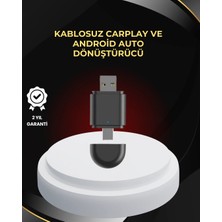 Makay Kablosuz Carplay ve Android Auto Dönüştürücü – Usb-A & Type-C Girişli Akıllı Adaptör