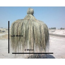 Hasır Püskül Otu Saçaklı Ot Dekoratif Amaçlı Kullanılır 1 Metre x 2 Metre