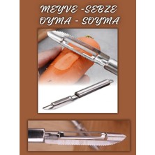 Keskon Metal Soyacak ve Oyacak | Sebze ve Meyve Oyacağı | Balık Pulu Temizleme ve Kabak Oyma Aparatı