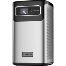 Erdo Ticaret Everest PJ-DLP21, 180 LED Lümen, 4K Destekli, 1xtype-C, 1xhdmı, 1xusb, Wifi, Bluetooth, 30.000 Saat