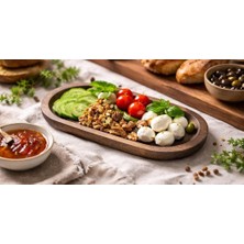 Haslet Wood Mini 3 Adet Peynir Tabağı