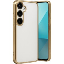 Samsung Galaxy A24 4g Prime Kılıf Lensli Silikon - Gold