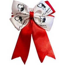 Ugly Duck Atatürk Kalın Kurdelalı Klipsli Pens Toka - Kırmızı Beyaz