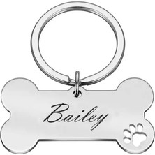 Patimio 316L Çelik Kedi Köpek Hayvan Künyesi Gri Şık Görünüm ve Dayanıklı Tasarım