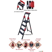 MiraLive Strong Merdiven 3+1 Basamaklı Merdiven ROYALEKS-STRONG31