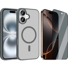 Vendas Apple iPhone 17 Kılıf M-safe Şarj Özellikli Zore Babet Kapak + Hayalet Ekran Koruyucu