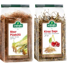 Arifoğlu Mısır Püskülü ve Kiraz Sapı 40 gr Yaz Kürü Doğal ve Katkısız Bitki Çayı Seti