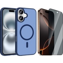 Vendas Apple iPhone 17 Kılıf M-safe Şarj Özellikli Zore Babet Kapak + Hayalet Ekran Koruyucu