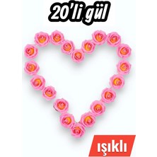 Generic 20'li Özel Günlere Işıklı Gül Aydınlatma - Unutulmaz Hediye