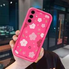 Ucuc Samsung Galaxy A36 Uyumlu Pembe Kırmızı Silikon Kılıf Darbeye Dayanıklı Kamera Koruma