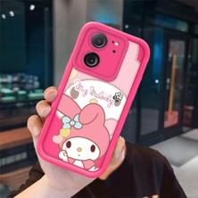 Ucuc Redmi K60 Ultra Uyumlu Pembe Kırmızı Silikon Kılıf Darbeye Dayanıklı Kamera Koruma