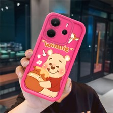 Ucuc Redmi Note 14 4g Uyumlu Pembe Kırmızı Silikon Kılıf Darbeye Dayanıklı Kamera Koruma