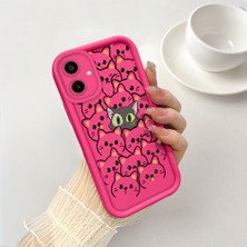 Ucuc Samsung Galaxy A06 4g/5g Uyumlu Pembe Kırmızı Silikon Kılıf Darbeye Dayanıklı Kamera Koruma