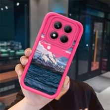 Ucuc Redmi Note 14 Pro 4g Uyumlu Pembe Kırmızı Silikon Kılıf Darbeye Dayanıklı Kamera Koruma