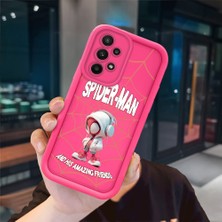 Ucuc Samsung Galaxy A23 4g/5g Uyumlu Pembe Kırmızı Silikon Kılıf Darbeye Dayanıklı Kamera Koruma