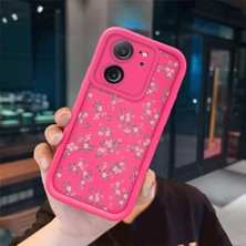 Ucuc Redmi K60 Ultra Uyumlu Pembe Kırmızı Silikon Kılıf Darbeye Dayanıklı Kamera Koruma