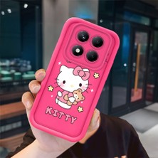 Ucuc Redmi Note 14 Pro Plus+ 5g Uyumlu Pembe Kırmızı Silikon Kılıf Darbeye Dayanıklı Kamera Koruma