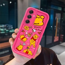 Ucuc Samsung Galaxy A16 4g/5g Uyumlu Pembe Kırmızı Silikon Kılıf Darbeye Dayanıklı Kamera Koruma