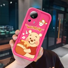 Ucuc Mi 13 Lite Uyumlu Pembe Kırmızı Silikon Kılıf Darbeye Dayanıklı Kamera Koruma