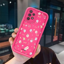 Ucuc Samsung Galaxy A52/A52S Uyumlu Pembe Kırmızı Silikon Kılıf Darbeye Dayanıklı Kamera Koruma