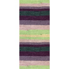 MiraLive 5 Adet Vega Stripe Premium Akrilik El Örgü Ipi Yünü No: 82414