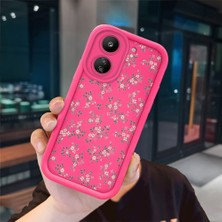 Ucuc Redmi 13C 4g Uyumlu Pembe Kırmızı Silikon Kılıf Darbeye Dayanıklı Kamera Koruma